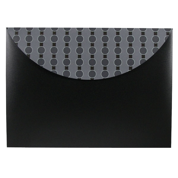 C-Line Products Poly XL Reusable Envelope w Hook and Loop Closure, Fashion Circle Series Set of 36 Files, 36PK 56612-DS - main